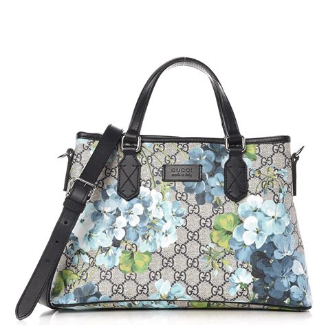 gucci gg supreme monogram blooms print|Gucci monogram tote bag.